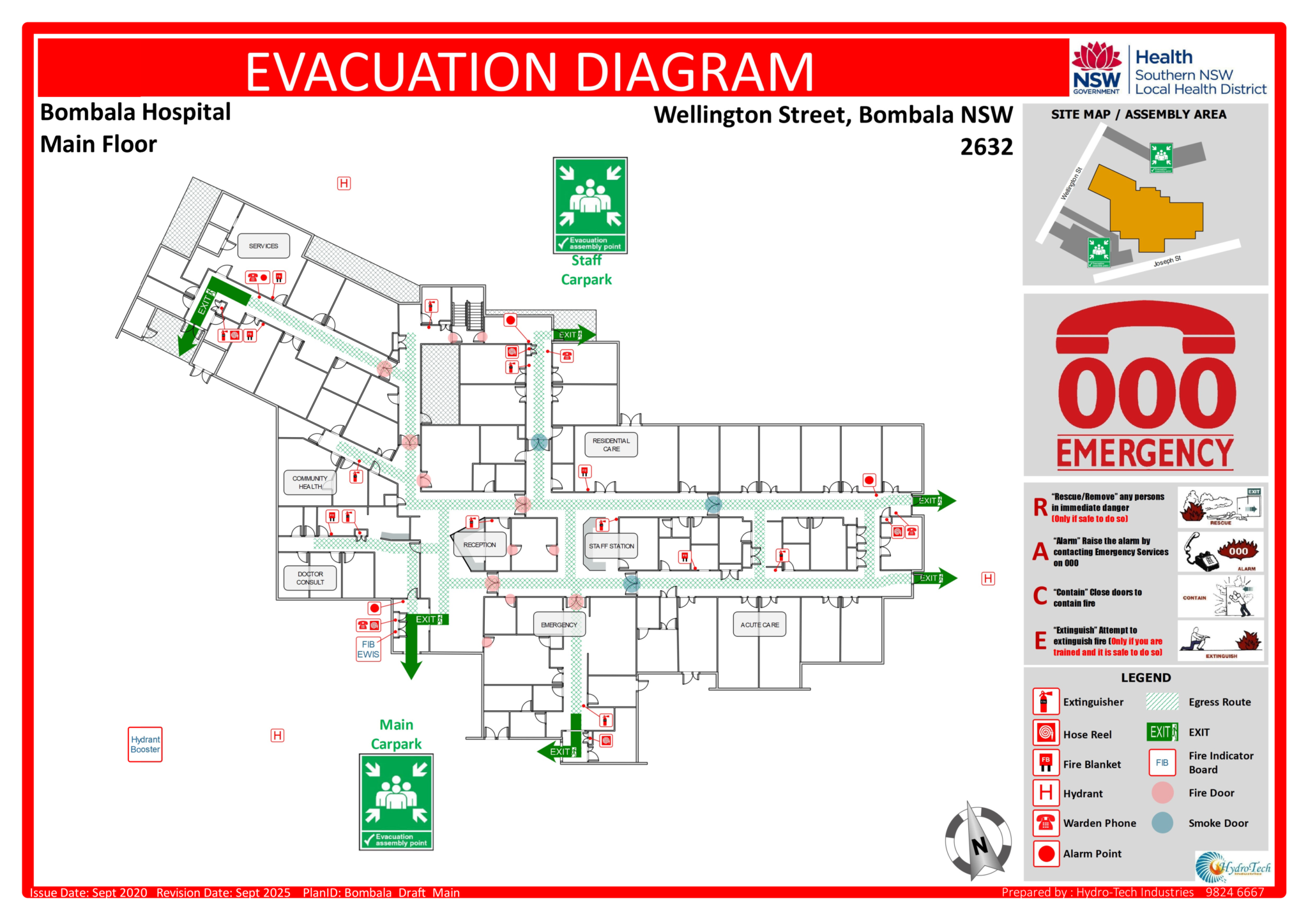 Evacuation Diagrams Hydro Tech Industries